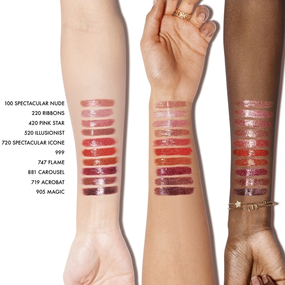 NEW~ DIOR Rouge Dior Sequin Liquid Duo - Limited Edition ~ 420 Pink Star - Picture 5 of 9